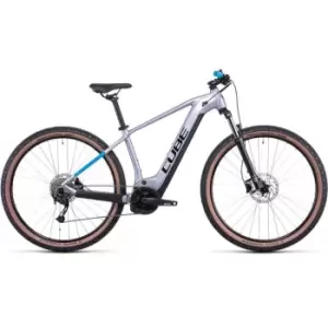 Image of Cube Reaction Hybrid Performance 625 Electric Mountain Bike - Silver