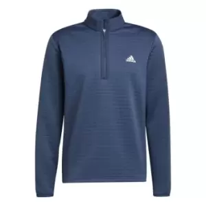 Image of adidas DWR Textured Zip Top Mens - Blue