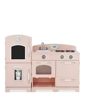 Image of Teamson Kids Little Chef Fairfield Pink White Retro Play Kitchen - Ages 3+