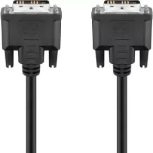 Image of Goobay Single Link DVI-D Full HD Cable - 2m - Nickel Plated - Black