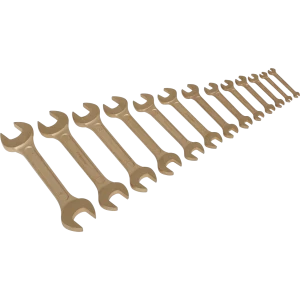Image of Sealey 13 Piece Double Open Ended Non Sparking Spanner Set