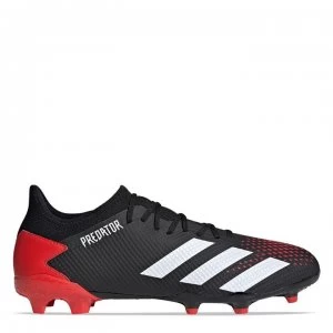Image of adidas Predator 20.3 L Football Boots Firm Ground - Black/White/Red