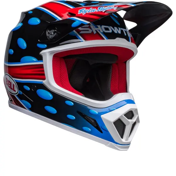 Image of Bell MX-9 MIPS McGrath Showtime 23 Black Red Full Face Helmet Size L