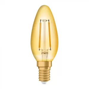Image of Osram Vintage 1906 LED CL B Filament 36W Gold E14 Bulb