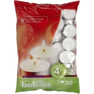 Image of Bolsius Bag 50 Tealights 4hr Burn Time