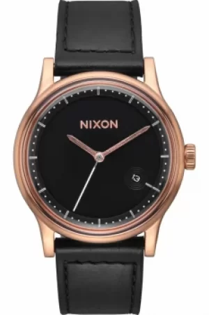 Image of Mens Nixon The Station Leather Watch A1161-1098