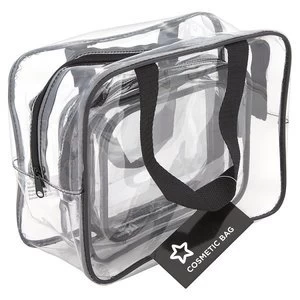 Image of Superdrug Make Up Bags Clear x3