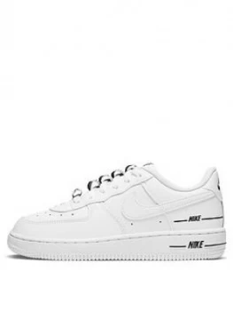 Image of Nike Force 1 LV8 Kids Trainers - White/Black, Size 2