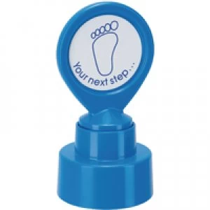 Image of Colop Motivational Stamp YOUR NEXT Step Pre-Inked Blue 148675