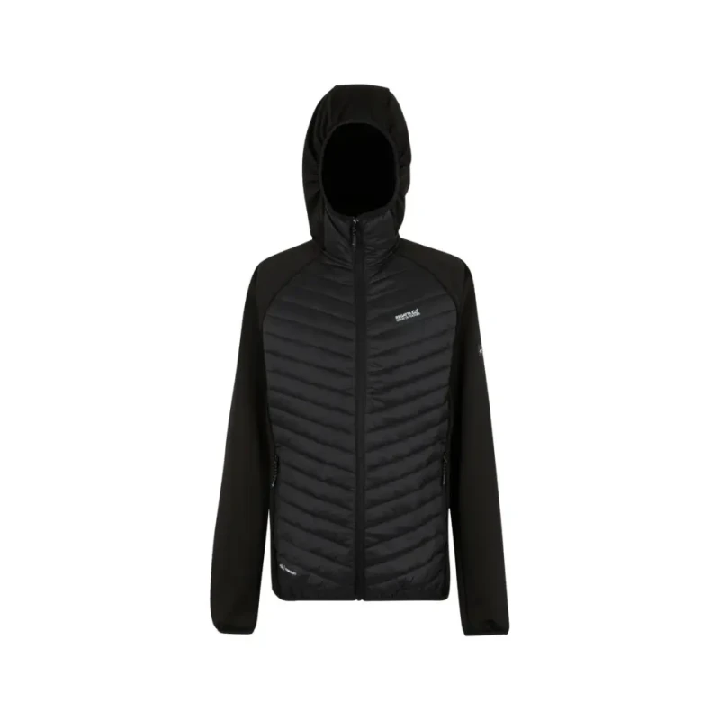 Image of Regatta Regatta Men Andreson Hybrid Insulated Baffled Jacket in Jet Black Size: 2X-large Jet Black XXL Male 5063516134282