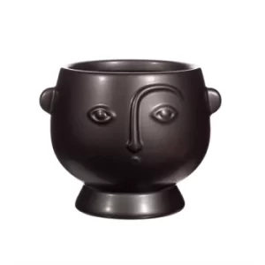 Image of Large Face Planter Matt Black