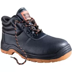 Image of Result Mens Work-Guard Defence SBP Waterproof Leather Safety Boots (10) (Black/Orange) - Black/Orange