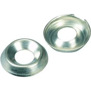 Image of Wickes Nickel Screw Cup Washers - No. 10 Pack of 20