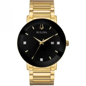 Image of Ladies Bulova Quartz Modern PVD Gold plated Watch