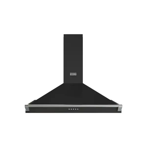 Image of Stoves Richmond ST RICHMOND CHIM 90PYR BLK Chimney Cooker Hood - Black