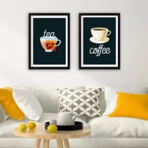 Image of SET_086 Multicolor Decorative Framed Painting (2 Pieces)