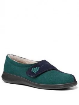 Image of Hotter Wrap Slippers, Green, Size 3, Women