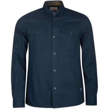 Image of Barbour Essential Twill Shirt - Navy NY91