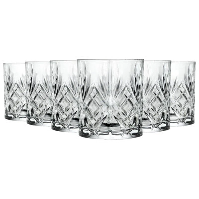 Image of RCR Crystal RCR Crystal Melodia Whisky Glasses - 340ml - Pack of 6 Clear unisex