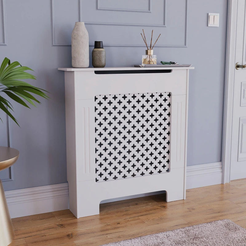 Image of Lassic Vida Designs Oxford Radiator Cover, Small White unisex Small