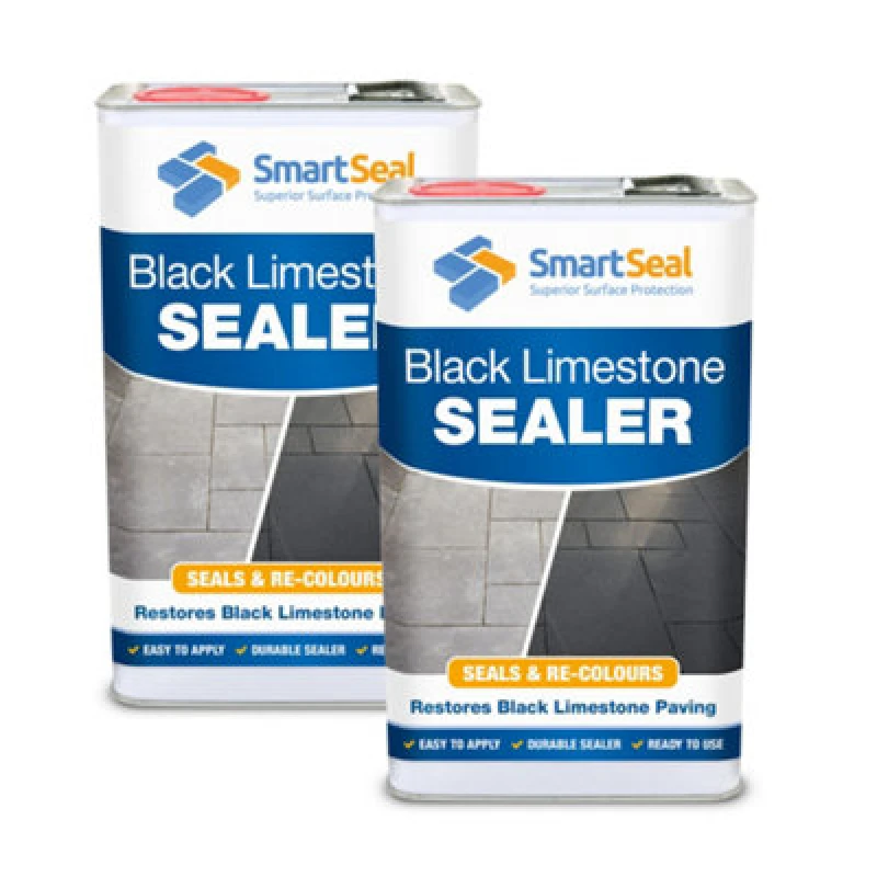 Image of Smartseal Limestone Sealer Black, Limestone & Slate Sealer, 2 X 5L, Black 5.061E+12