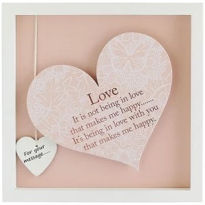 Image of Said with Sentiment Square Heart Frames Love