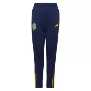 Image of 2022-2023 Sweden Training Pants (Navy) - Kids