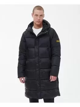 Image of Barbour International Hoxton Hooded Padded Parka - Black Size M Men