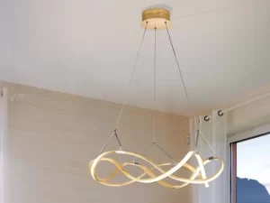 Image of Molly Integrated LED Ceiling Pendant Gold