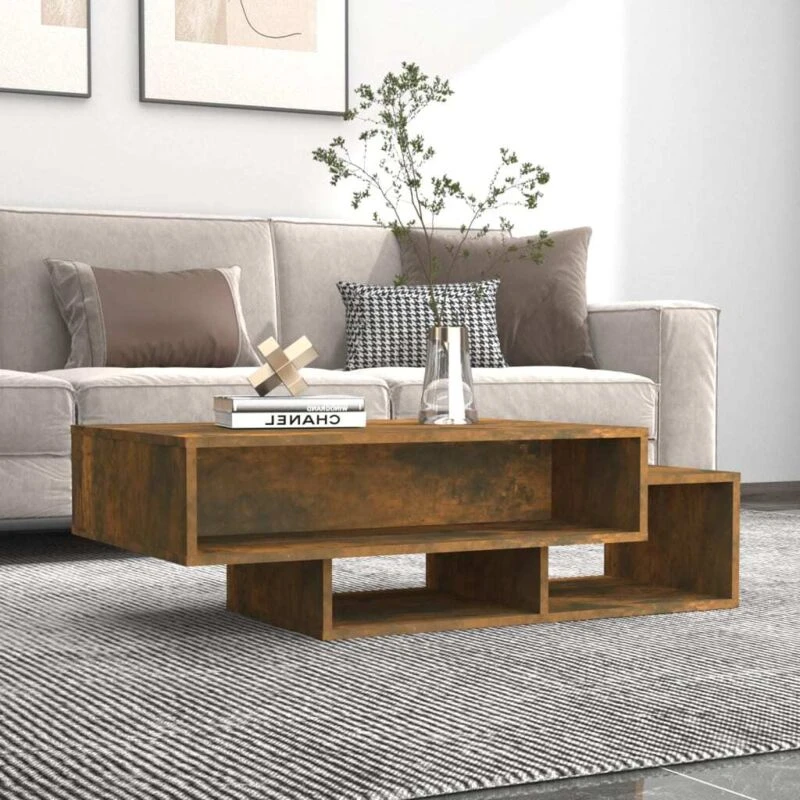 Image of VIDAXL Coffee Table Smoked Oak 105x55x32cm Engineered Wood Vidaxl 8720286956588