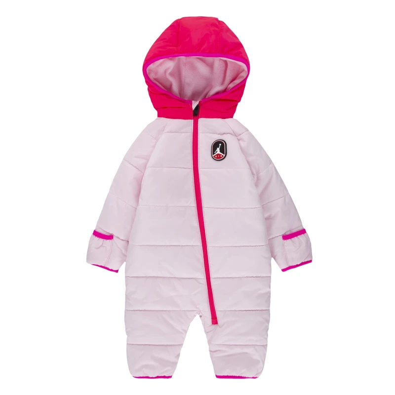Image of Air Jordan Unisex Kids Water-Resistant Adjustable Snowsuit Pink Foam unisex 9-12 Mnth
