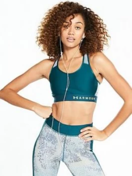 Image of Urban Armor Gear Armourreg Mid Keyhole Mesh Bra Teal Teal Size XS Women