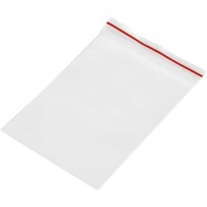 Image of Grip seal bag wo write on panel W x H 50 mm x 75mm Transparent Polyethylen