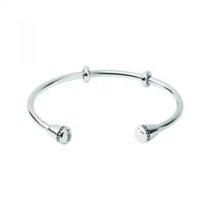 Image of Ladies Links Of London Sterling Silver Amulet Charm Cuff Bangle Size L