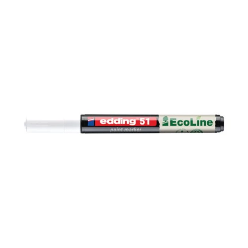 Image of Edding Edding E-51 Water-Based Paint Marker Fine White (Pack of 10) 4-51-049/10 4-51-049/10
