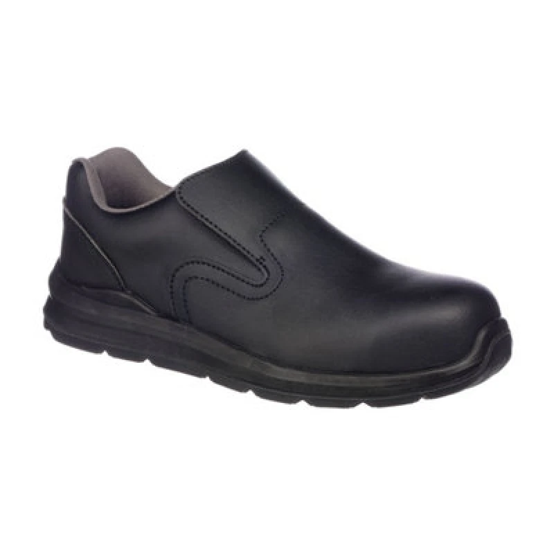 Image of Portwest Compositelite Slip On Safety Trainers FD62BKR41 Colour: Black
