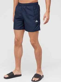 Image of adidas Solid Swim Shorts - Navy Size M Men