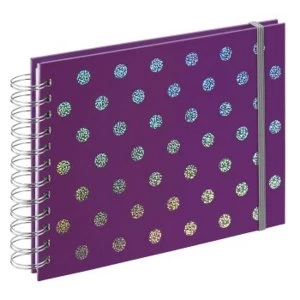 Image of Twinkle Spiral Album 24 x 17cm 50 Pages White Lilac