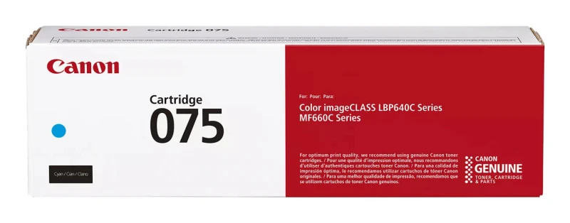 Image of Canon 075 Cyan Toner Cartridge - 6364C002 (Original)