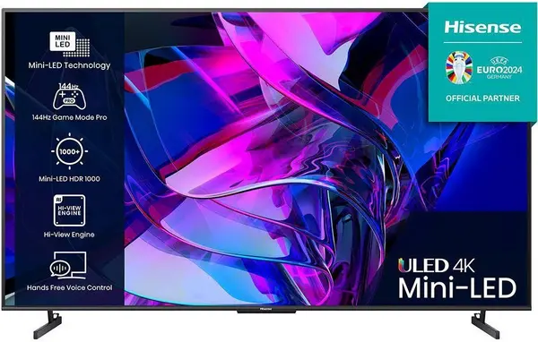 Image of Hisense 100" 100U7KQTUK Smart 4K Ultra HD Mini LED TV