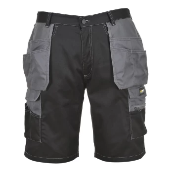 Image of Portwest KS18 Granite Holster Shorts Black / Grey S