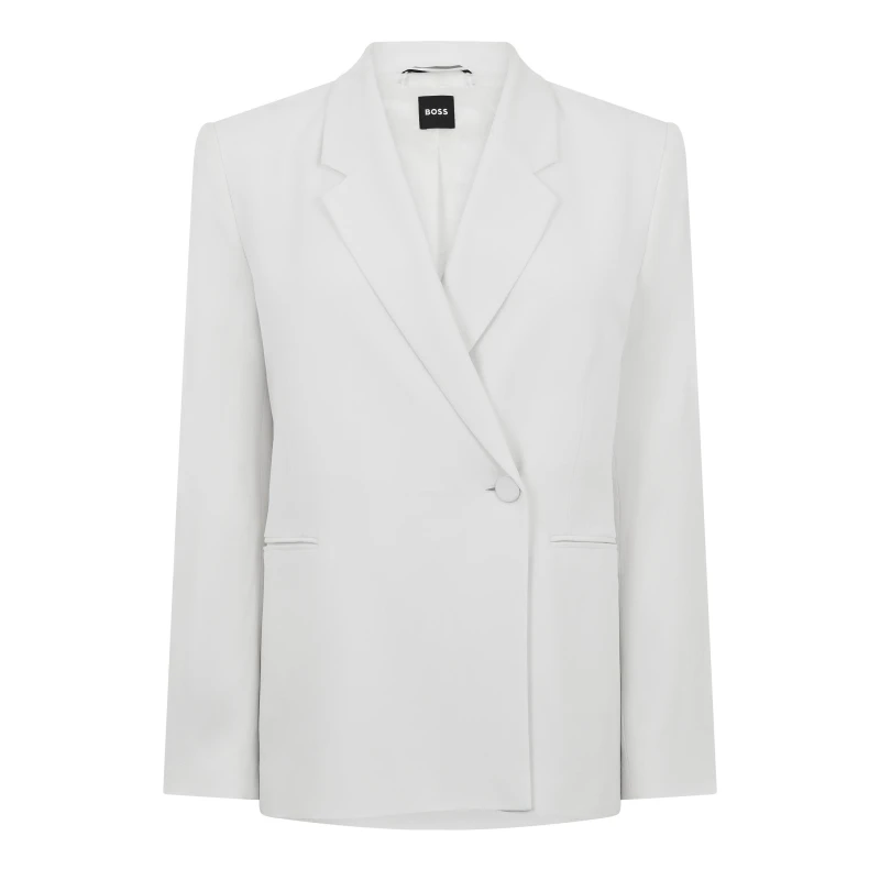 Image of Boss Womens Jozera Formal Jacket Open White female 4 (XXS)