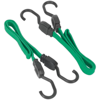 Image of Sealey Flat Bungee Elastic Cord Set 610mm