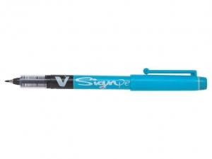 Image of Pilot V Sign Liquid Ink Pen Light Blue PK12