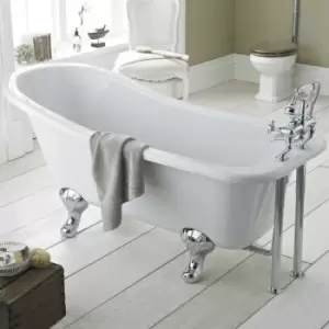 Image of Kensington Freestanding Slipper Bath 1700mm x 730mm - Corbel Leg Set - Hudson Reed