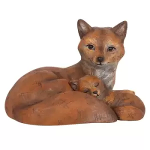 Image of Mother and Baby Fox