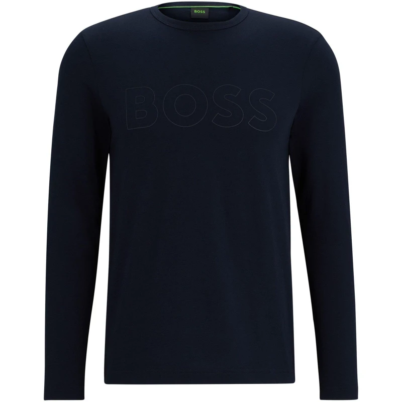 Image of Boss Mens Short Sleeve Polo Shirt Dark Blue male S