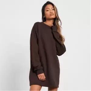 Image of I Saw It First Oversized Sweater Dress - Brown