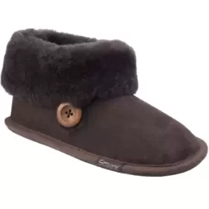Image of Cotswold Wotton Sheepskin Bootie Female Chocolate UK Size 5