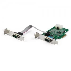 Image of 2 Port RS232 Serial Adapter PCIe Card